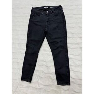 Angels Forever Young Curvy Skinny Jeans Black Size 16 Stretch Denim